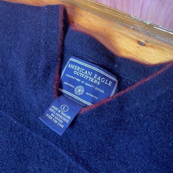 Vintage American Eagle Lambswool Sweater L - Picture 2 of 4